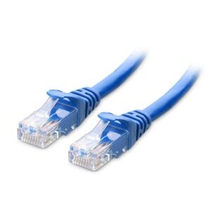 Blue Cat 6 Ethernet Cable 10Gbps Network LAN Cord Gold Plated Connectors